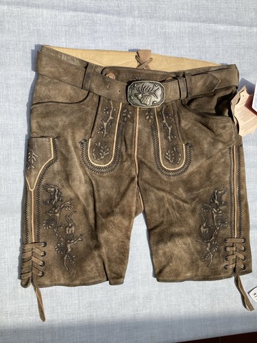 Lederhose herren kurz spieth - lederhose, &