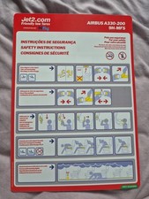 Jet2 HiFly Airbus A330-200 9H-MFS Safety Card