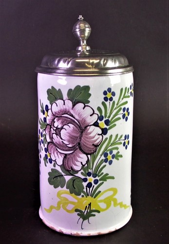 Antiker fayence walzenkrug - antiker,