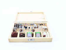 Dremel Dekupiersäge Werkzeuge-Set in Holzkiste schleifen bohren polieren etc.