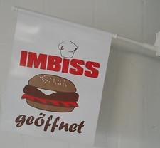 Werbefahne Eisfahne Kioskfahne