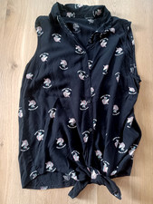 Knoten Bluse ärmellos Einhorn