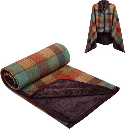 Damen poncho fleece tragbare - poncho,