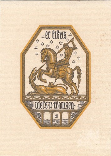 Exlibris bookplate klischee - exlibris,
