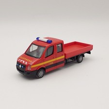 Herpa 047661 1:87 VW Crafter Doka Pritsche Feuerwehr Neutral