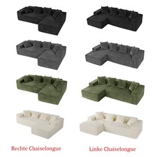 Corduroy Ecksofa L-Form