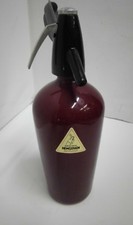 60er 70er Syphon Sodaspender Selter bordeaux  Vintage 60s 70s