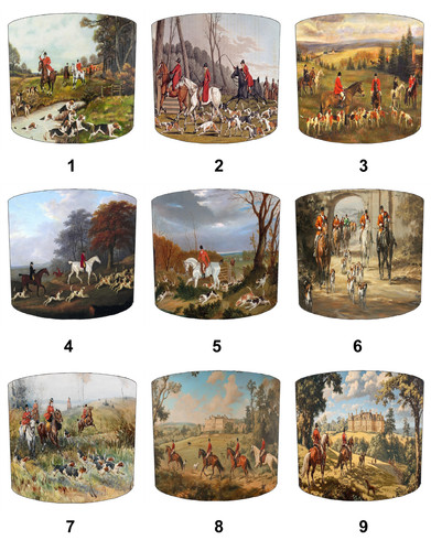 Hunting tally lampenschirm - tally, ho