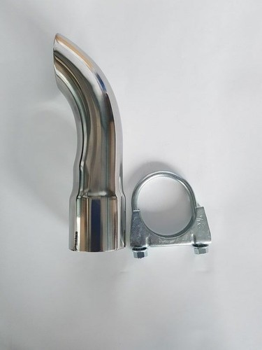 Clamp curved curl down - clamp-on,