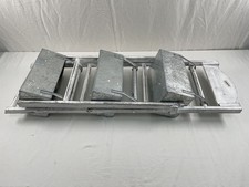 Vintage Pflanzleiter Holzleiter mit 3 Blumenkästen Metallkästen klappbar weiß