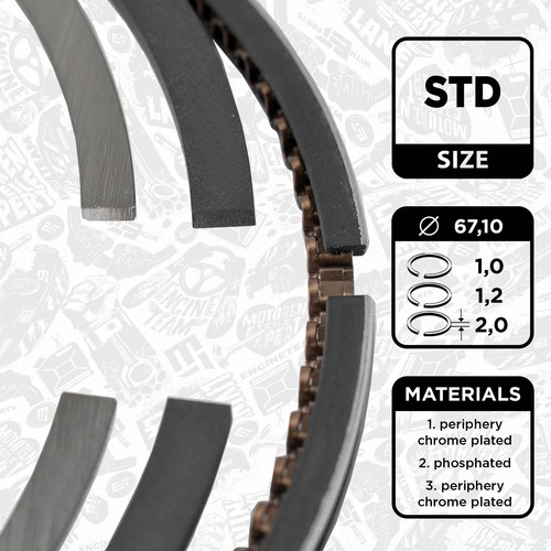 Kolbenringsatz seat skoda - kolbenringsatz,