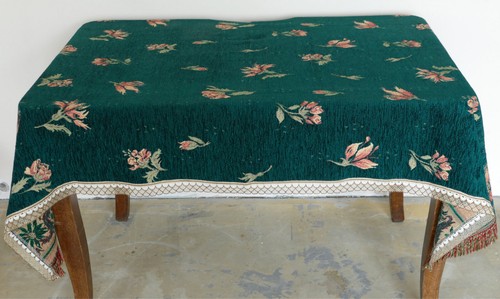 Alte stoff tischdecke mit - alte,