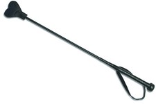 Peitsche Gerte Leder schwarz