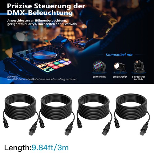 Dmx512 kabel pin xlr - 3-pin,