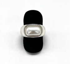 Modeschmuck Ring, Perle, 12 mm