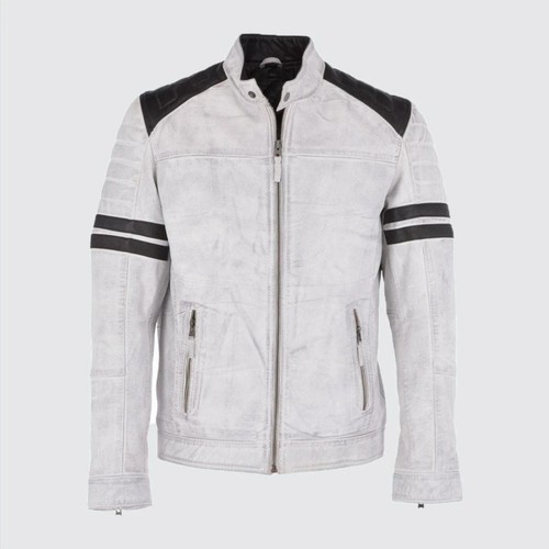 Herren leder biker - biker, jacke