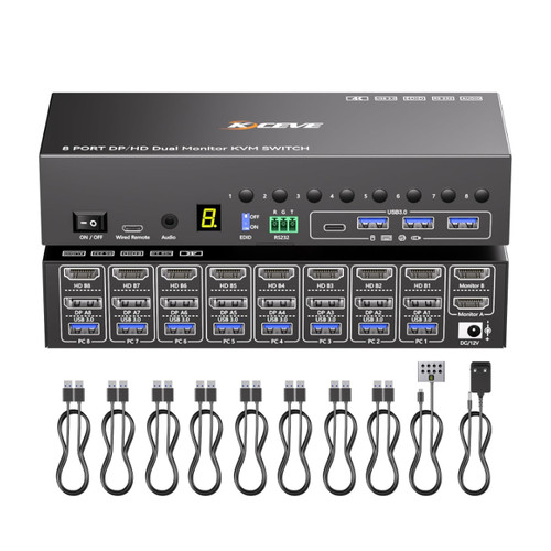 Port kvm switch - 8, dp
