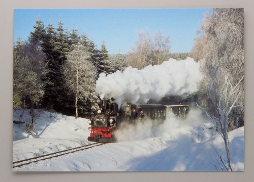 Postkarte dampflok 99 582 - postkarte,
