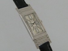PAUL DITISHEIM LA CHAUX DE FONDS  ART DECO  UHR IN PLATIN  FLEXIBLE BANDANSTÖSSE