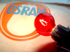Alte Osram  Glühlampe E 14 Rot  Funktion geprüft  Rotlicht Kohlefaden Glühbirne