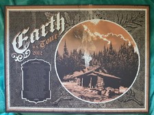 EARTH 2012 U.S. Tour Silk Screen 21/50 Sunn o))), Isis, Thrones, Broken Press