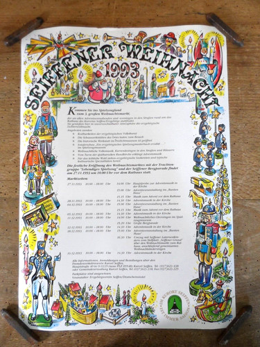 Plakat seiffen weihnachten - plakat,