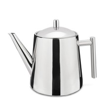 WEIS Teekanne PREMIUM 1,1 Liter aus Edelstahl doppelwandig mit Filtereinsatz