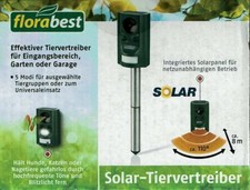 SOLAR Tiervertreiber Katzenschreck Hunde Katzen Nagetiere Abwehr Ultraschall NEU
