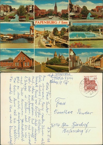 Ansichtskarte papenburg - papenburg, (ems)