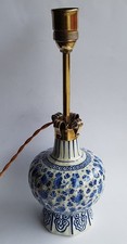Delft Tischlampe um 1900 de