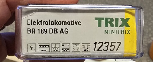 Minitrix 12357 br189 ag - db,