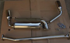 MAZDA MX-5 Auspuff EDELSTAHLAUSPUFF Edelstahl Duplex Doppelendrohr Chrom 1.6
