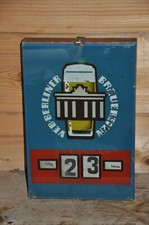 Altes Brauereischild/Drehkalender DDR,VEB Berliner Brauereien,Reklameschild,Bier