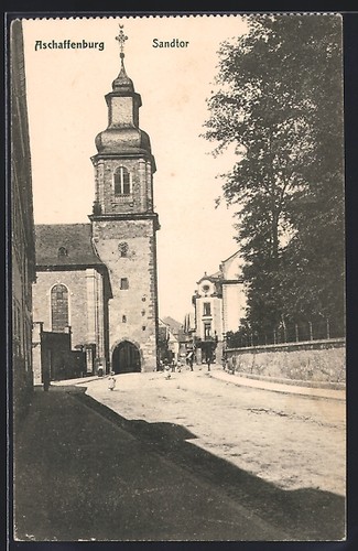 Aschaffenburg straßenpartie - aschaffenburg,,