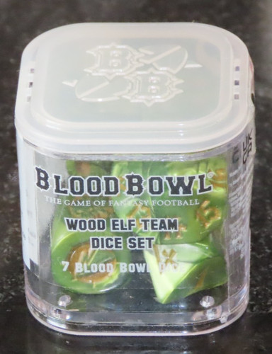 Blood bowl wood elf team - wood, dice