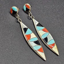 Native Indianer Ohrringe Zuni