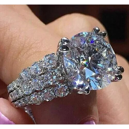 Laborgefertigter diamantring - laborgefertigter,