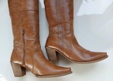 Cowboy Stiefel Leder braun