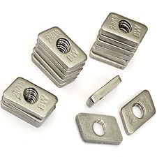 Gewindeplatte Edelstahl VA Muttern für Solar PV Photovoltaik Profil Montage