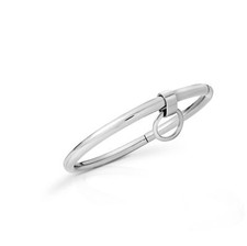 Metall Halsband Halsreif mit abnehmbaren O-Ring und Schmuckanhänger zum Wechseln