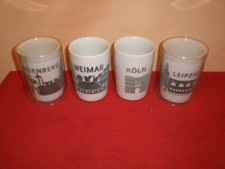 4  Kahla Becher Kaffeebecher TOUCH! CITY Becher Tasse  Nürnberg Weimar Köln Leip