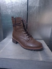 Neuwertige TAMARIS Schnürstiefel Gr 41 Weite H braun Stiefeletten Boots 1904