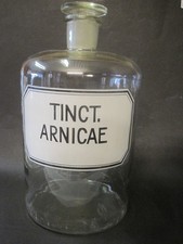 Weißglas alt. Große - 32 cm  Apotheker Glas Flasche.  DEKO ?  ARNICA