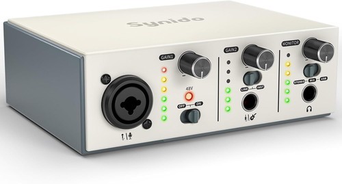 Synido usb audio interface 2 - usb-c,