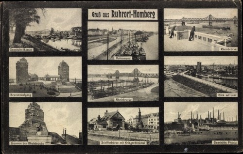 Homberg ruhrort duisburg im - ak,