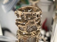 Chanel Ring Vintage Strasssteine Durchmesser 20 mm (ca Gr.52)