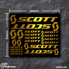 Scott sticker gold - scott, |