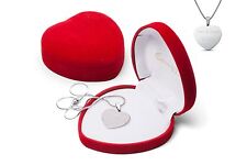 Herz Namenskette personalisiert Herzbox Kette mit Gravur Halskette Anhänger Name