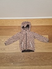 Mädchen Winterjacke, Parka mit Kapuze in Leopard Wasserdicht von H&M Gr. 128