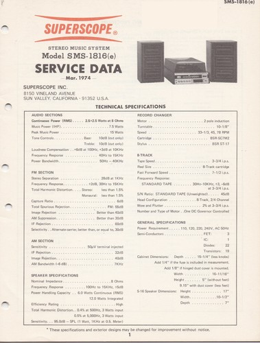 Original service manual - original,